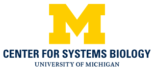 Official Center for Systems Biology University of Michigan Stacked Block M Logo
